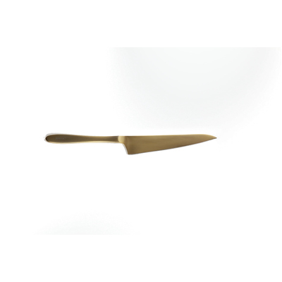 Shikisai Pomme MIYSP4022 - 145mm Stainless Steel Pomme Utility Knife, Gold Plated (Gold Plated Handle)