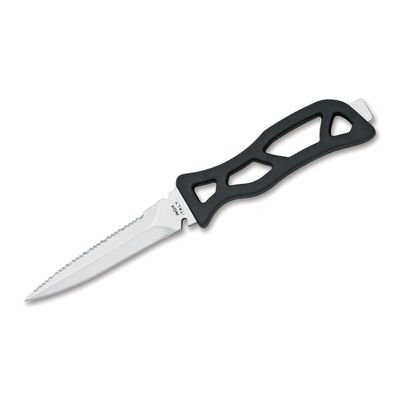 Maserin MMako2 - 11cm Stainless Steel Mako Diving Knife (Black Handle with Black Sheath)