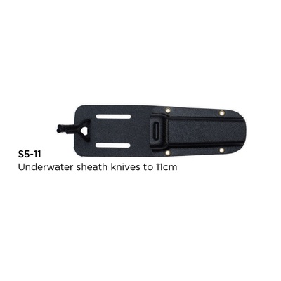 Victory Knives S511  - 11cm Underwater Sheath (Black Kidex)