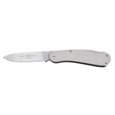 Taylor's all-stainless lock knife drop point blade