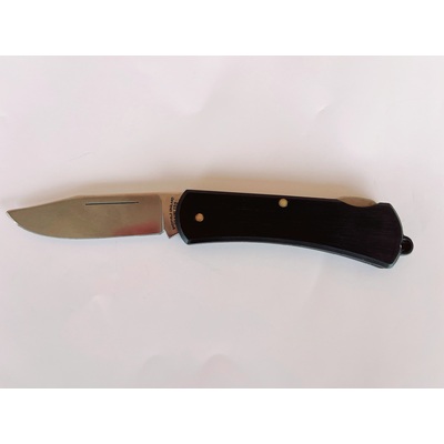 Simply Sheffield SW22050Black - 70mm Stainless Steel Louvic Lock Knife (Black Plastic Handle)