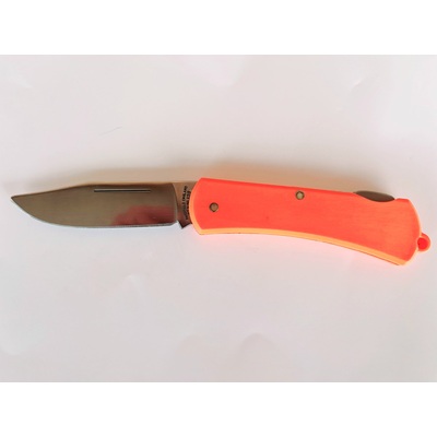 Simply Sheffield SW22050Orange - 70mm Stainless Steel Louvic Lock Knife (Orange Plastic Handle)