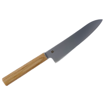 Yuri Santoku Knife- All Purpose knife, blade length 190mm (Laminted Reinforced Wood handle) 