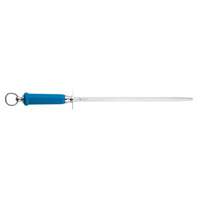 Victory Knives TI44B  - 30cm Flugel Steel, Super Fine Grit (Blue Plastic Handle With Ring)