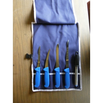 Victory Knives VICFIS1_Blue - Knife Roll For Inland/Coastal Fishing (Blue Progrip Handle)