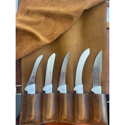 Victory WHS - Waters Homekill Set ( In Leather Knife Roll)